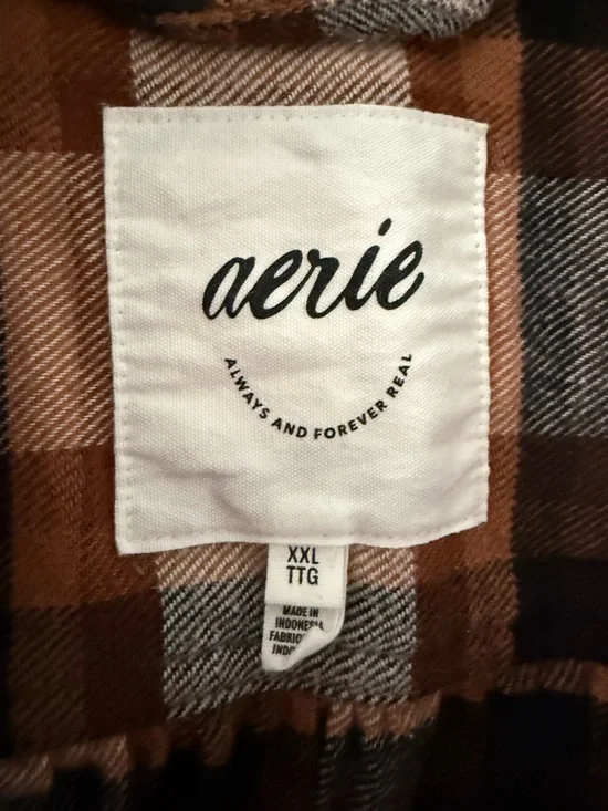 Aerie Anytime Fave Flannel Button Down
Shirt - Picture 4 of 5